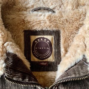 Giacca corduroy faux fur jacket